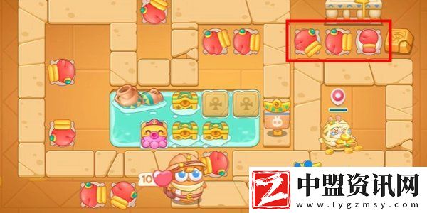 保衛(wèi)蘿卜4法老歸來第107關(guān)怎么過
