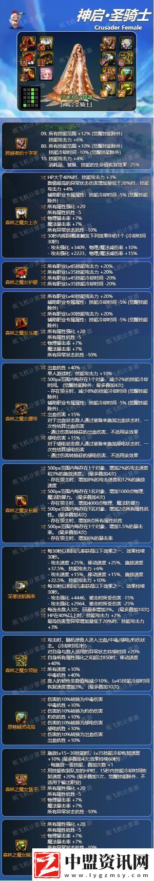 dnf地下城與勇士奶媽神界版本畢業(yè)裝備圖文推薦