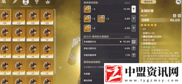 原神5.3圣遺物優(yōu)化內容
